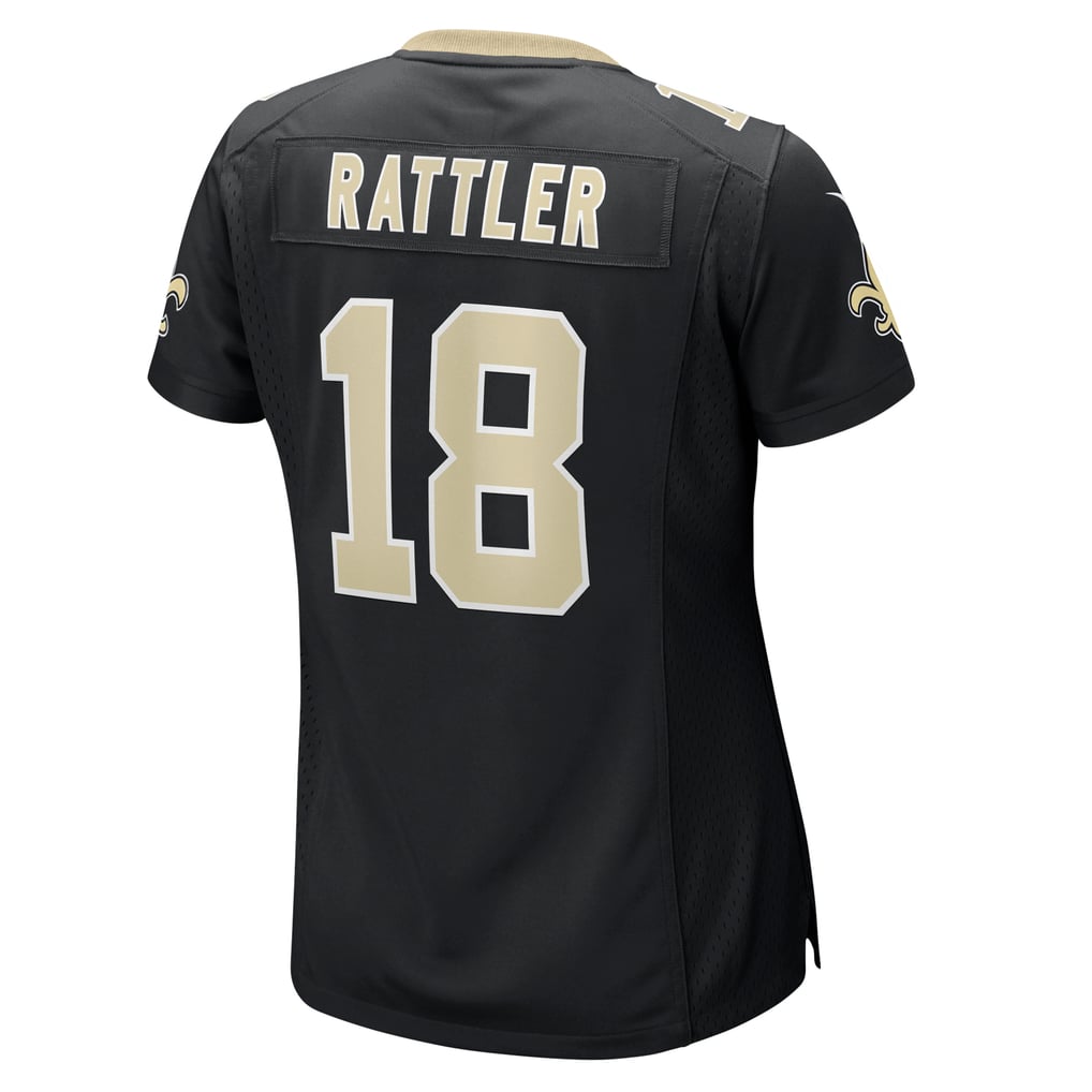 Women's New Orleans Saints Spencer Rattler Nike  Black  Game Jersey - Image 4