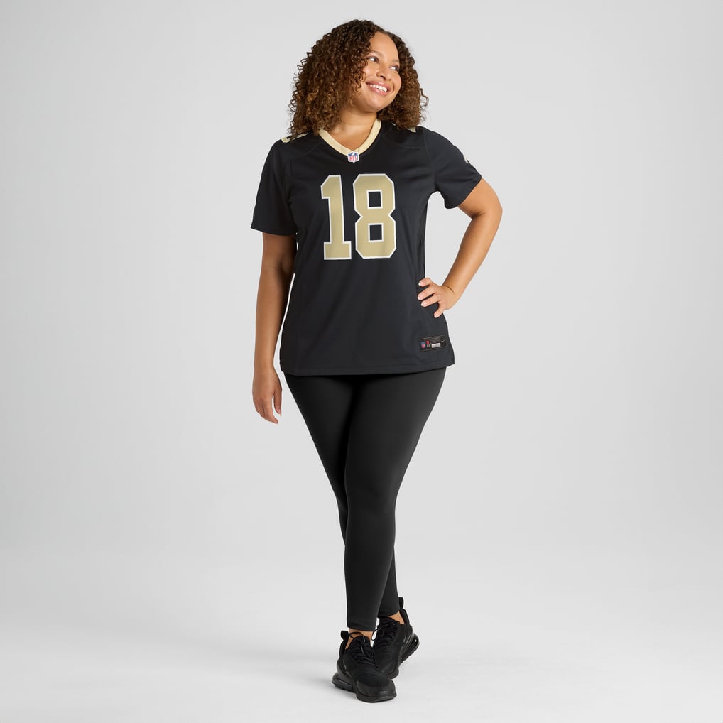 Women's New Orleans Saints Spencer Rattler Nike  Black  Game Jersey - Image 7