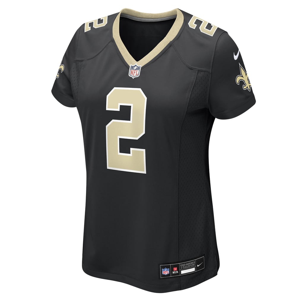 Women's New Orleans Saints Spencer Rattler Nike  Black Team Game Jersey - Image 3