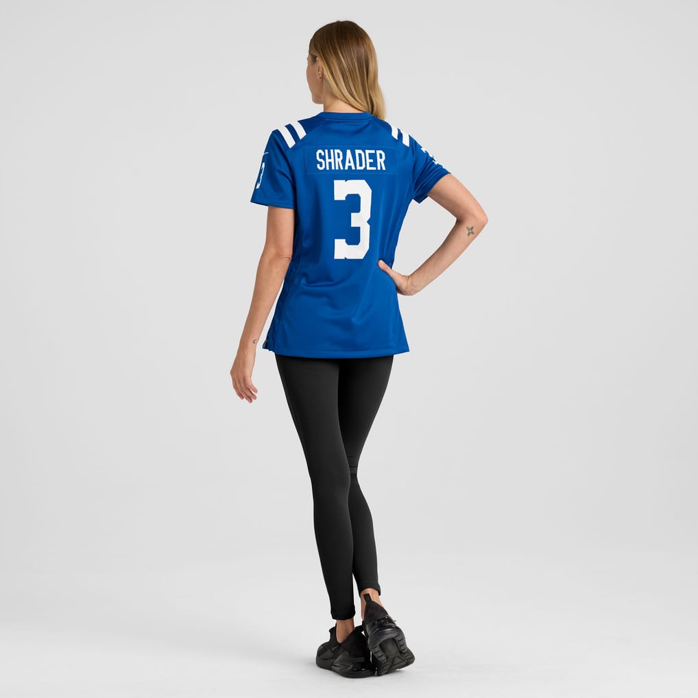 Women's Indianapolis Colts Spencer Shrader Nike  Royal Team Game Jersey - Image 6