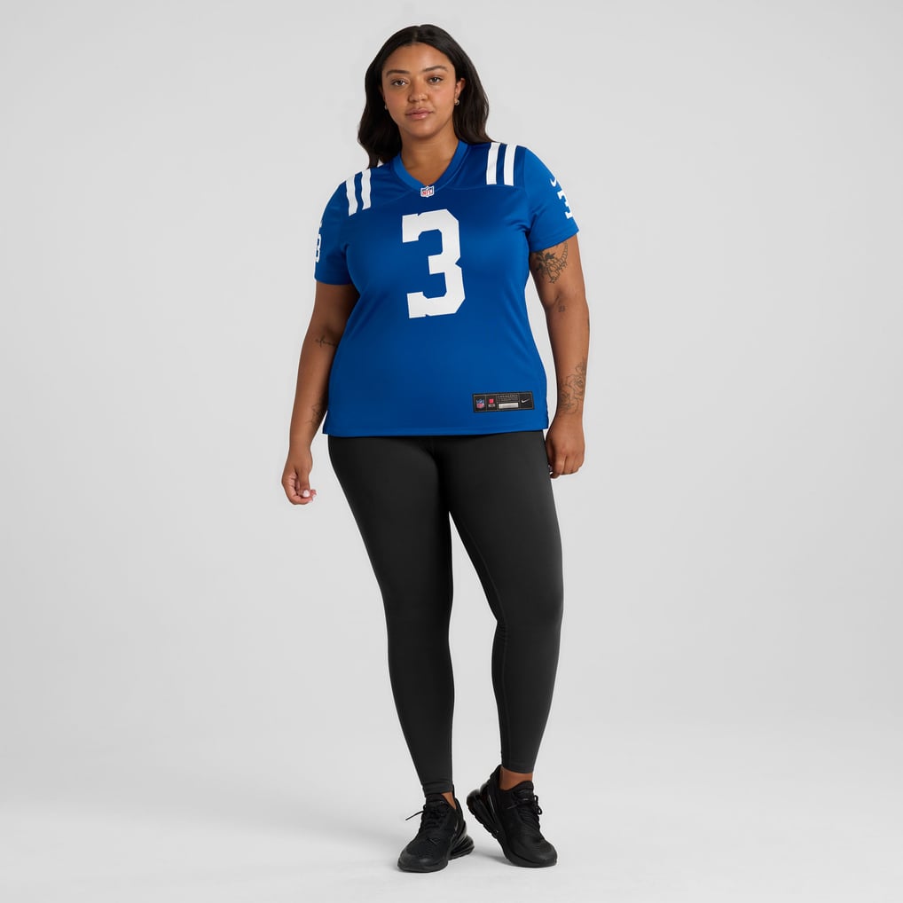 Women's Indianapolis Colts Spencer Shrader Nike  Royal Team Game Jersey - Image 7