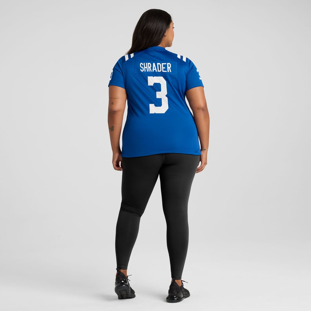 Women's Indianapolis Colts Spencer Shrader Nike  Royal Team Game Jersey - Image 8