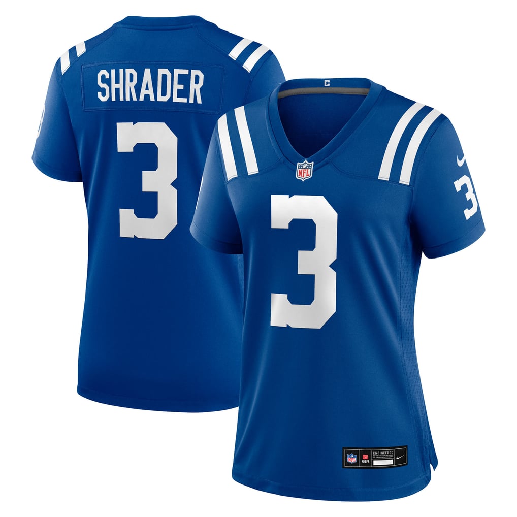 Women's Indianapolis Colts Spencer Shrader Nike  Royal Team Game Jersey - Image 1