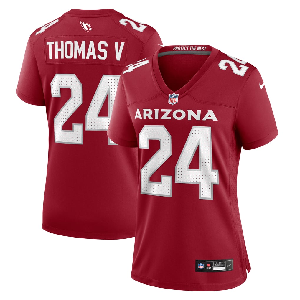 Women's Arizona Cardinals Starling Thomas V Nike  Cardinal Team Game Jersey - Image 2