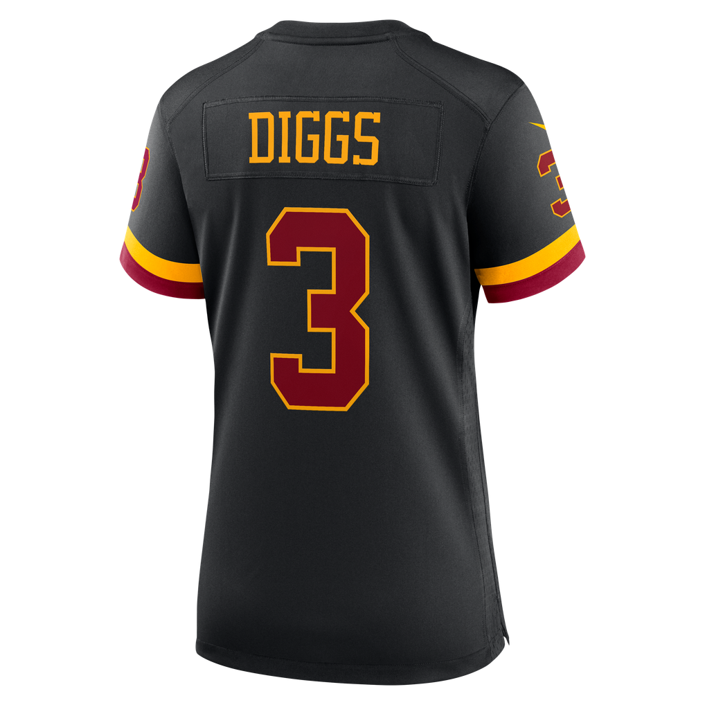 Women's Washington Commanders Stefon Diggs Nike Black Alternate Hail Raiser Game Jersey - Image 4