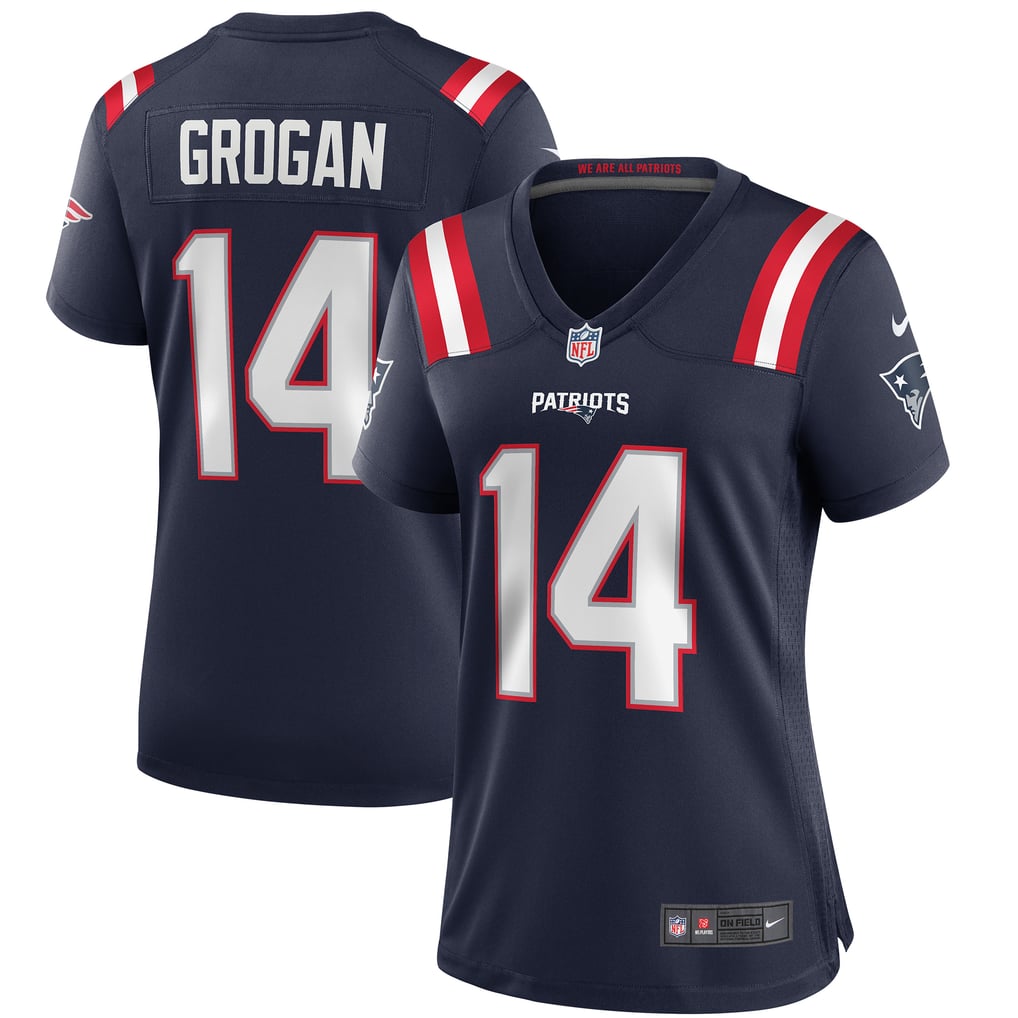 Women's New England Patriots Steve Grogan Nike Navy Game Retired Player Jersey - Image 1