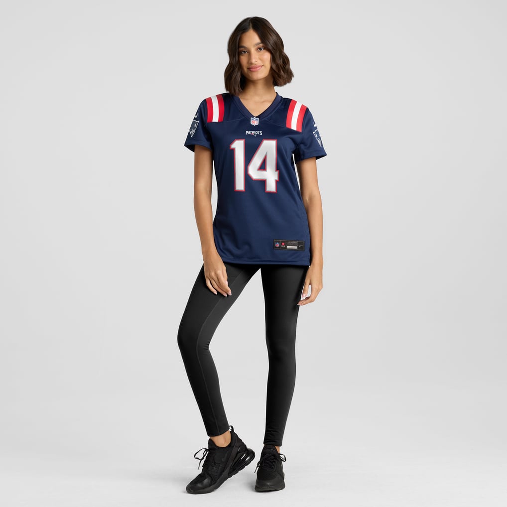 Women's New England Patriots Steve Grogan Nike Navy Game Retired Player Jersey - Image 5