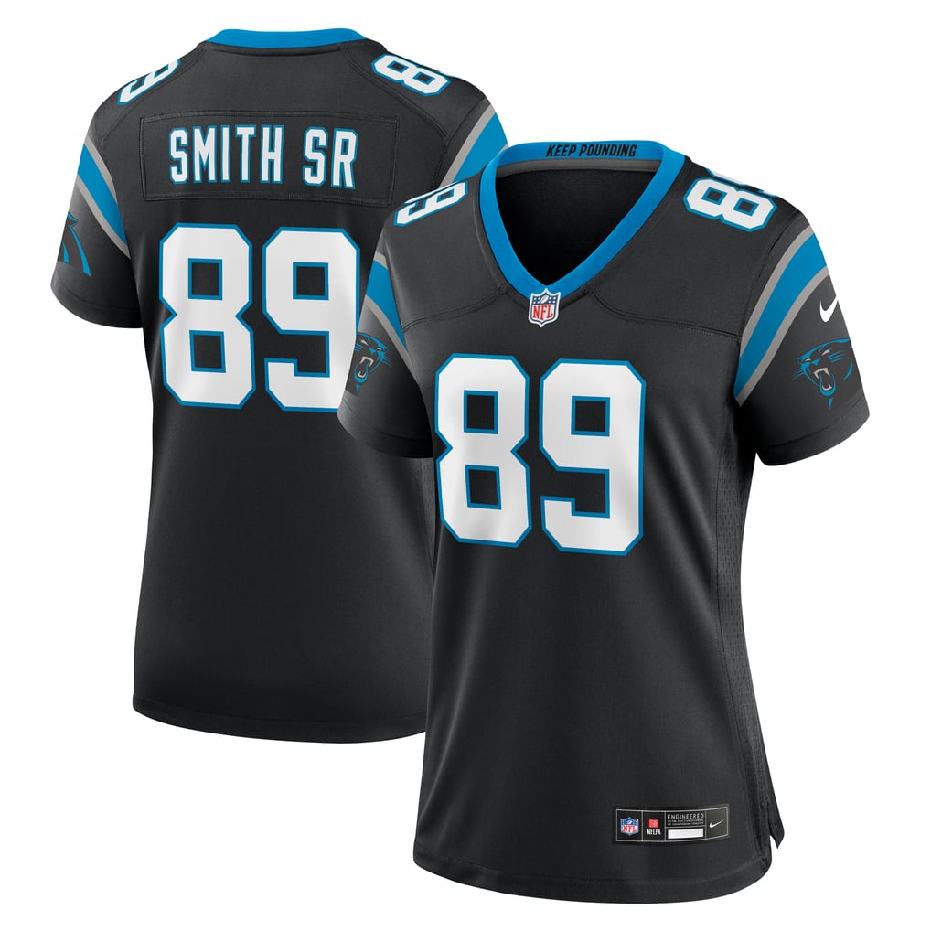 Women's Carolina Panthers Steve Smith Sr. Nike Black Retired Player Game Jersey - Image 1