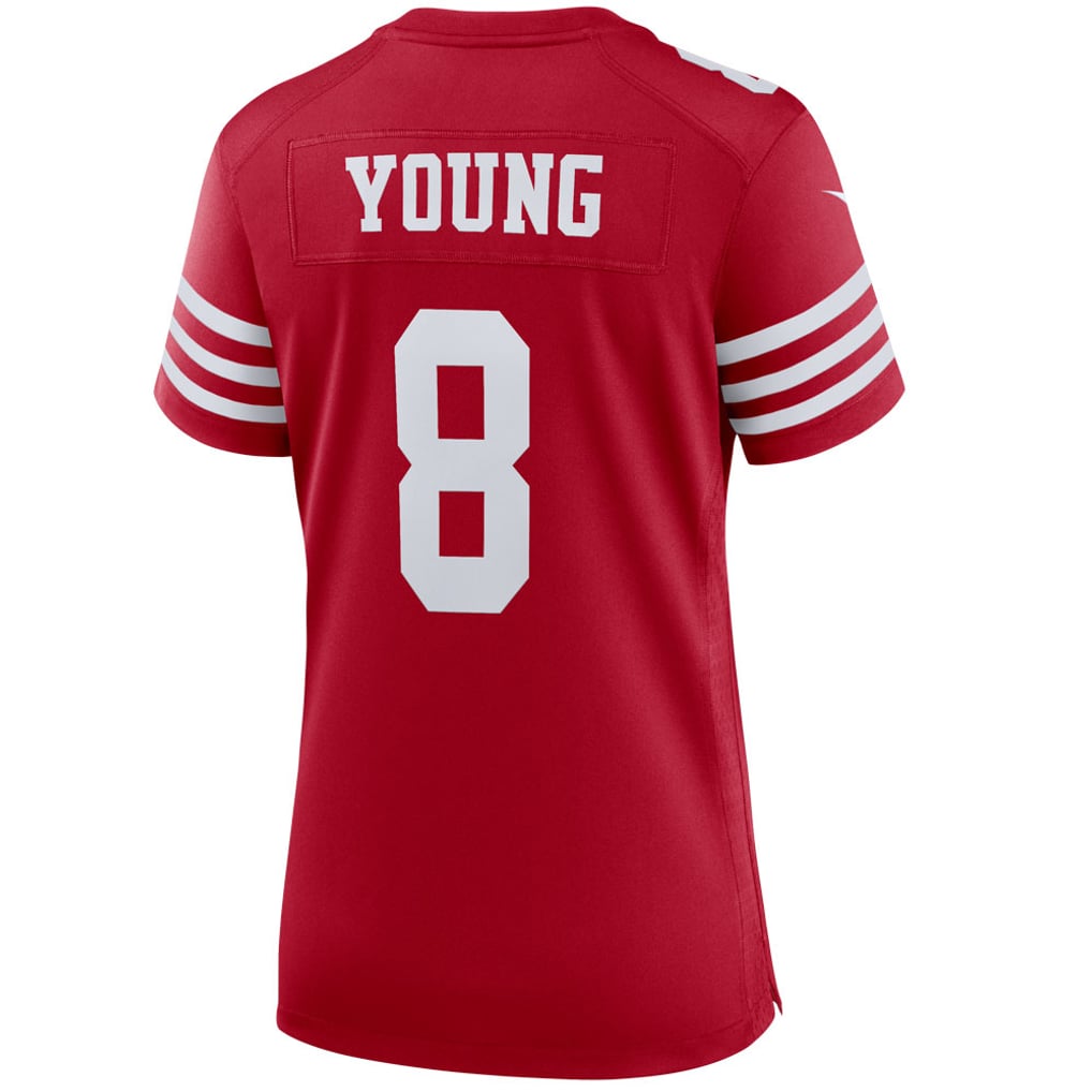Women's San Francisco 49ers Steve Young Nike Scarlet Retired Player Game Jersey - Image 4