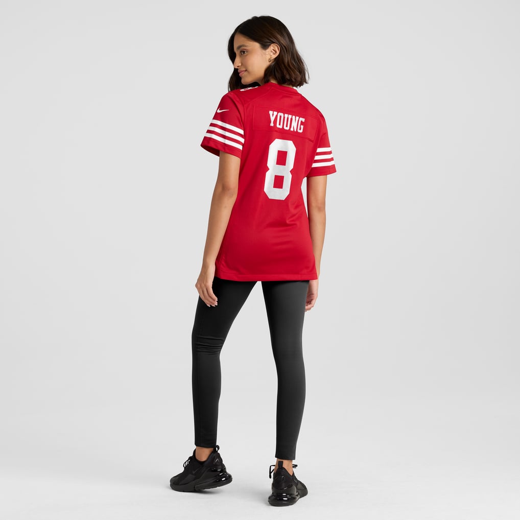 Women's San Francisco 49ers Steve Young Nike Scarlet Retired Player Game Jersey - Image 6