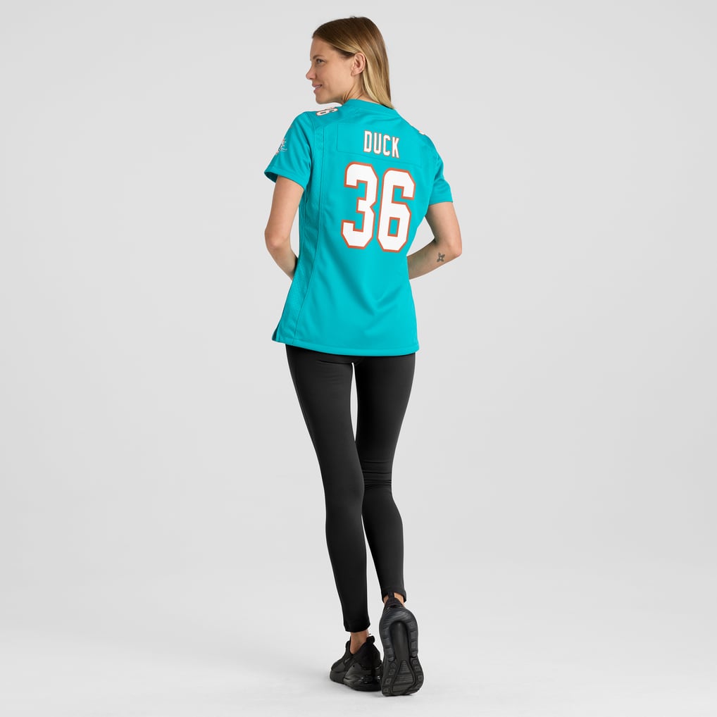 Women's Miami Dolphins Storm Duck Nike  Aqua  Game Jersey - Image 6