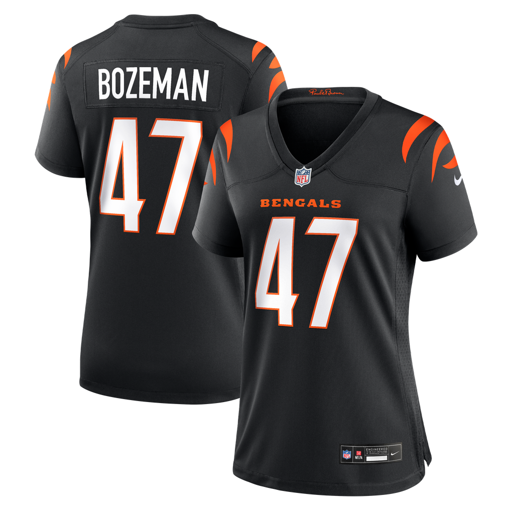 Women's Cincinnati Bengals Swayze Bozeman Nike Black Team Game Jersey - Image 2