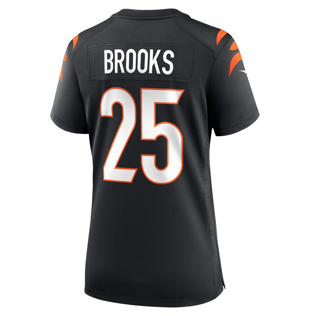 Women's Cincinnati Bengals Tahj Brooks Nike Black Team Game Jersey - Image 4