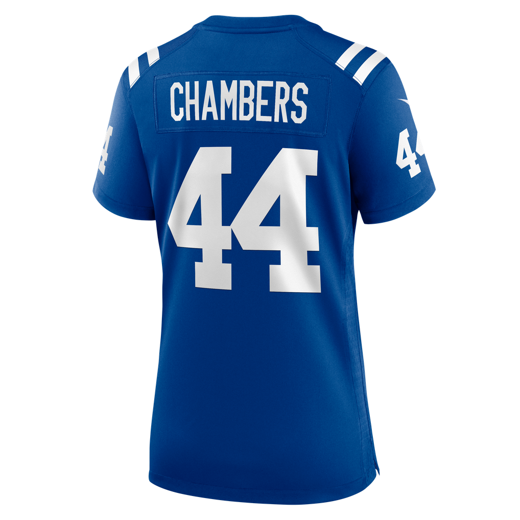 Women's Indianapolis Colts Tahj Chambers Nike Royal Team Game Jersey - Image 8