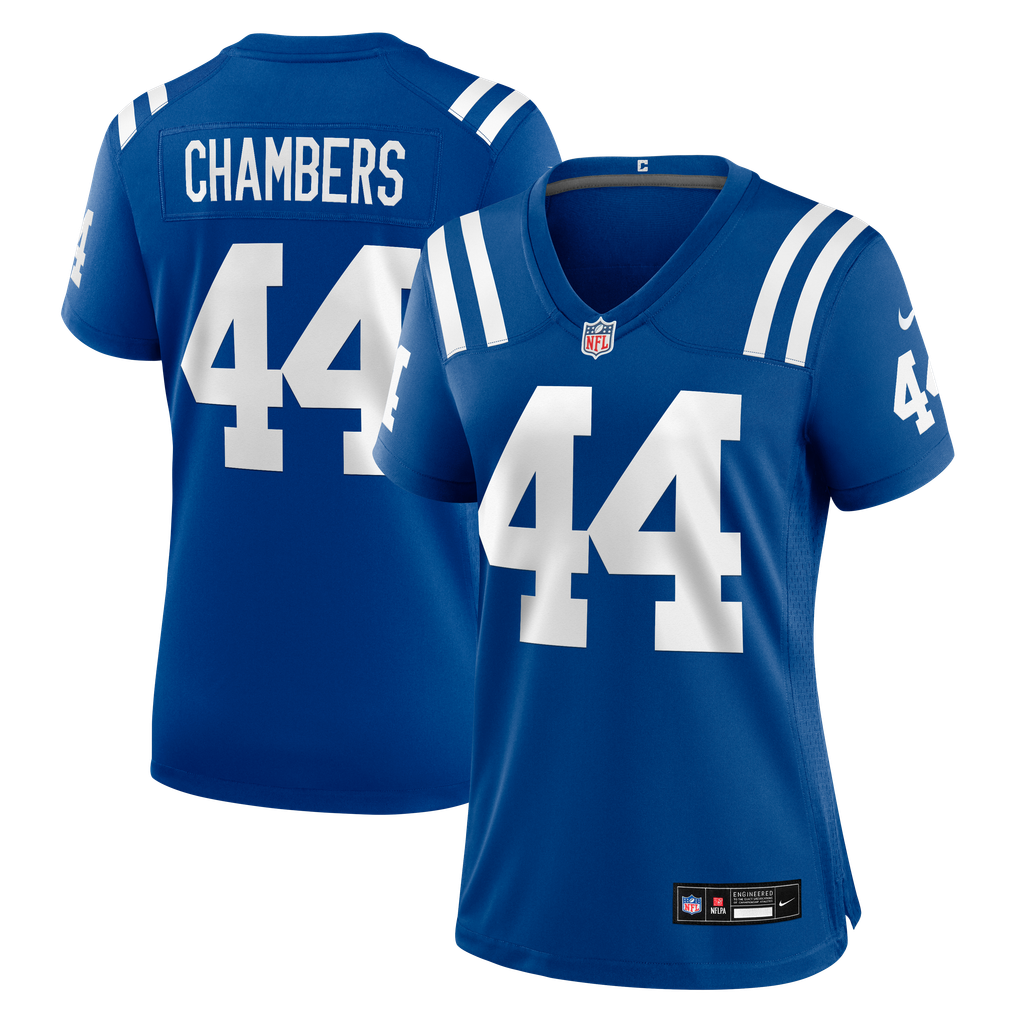 Women's Indianapolis Colts Tahj Chambers Nike Royal Team Game Jersey - Image 1