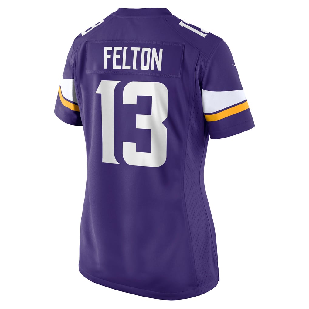 Women's Minnesota Vikings Tai Felton Nike  Purple Team Game Jersey - Image 4