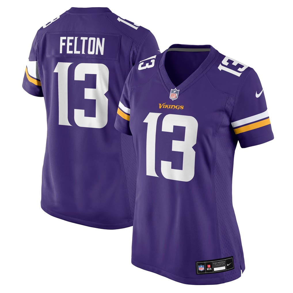 Women's Minnesota Vikings Tai Felton Nike  Purple Team Game Jersey - Image 1
