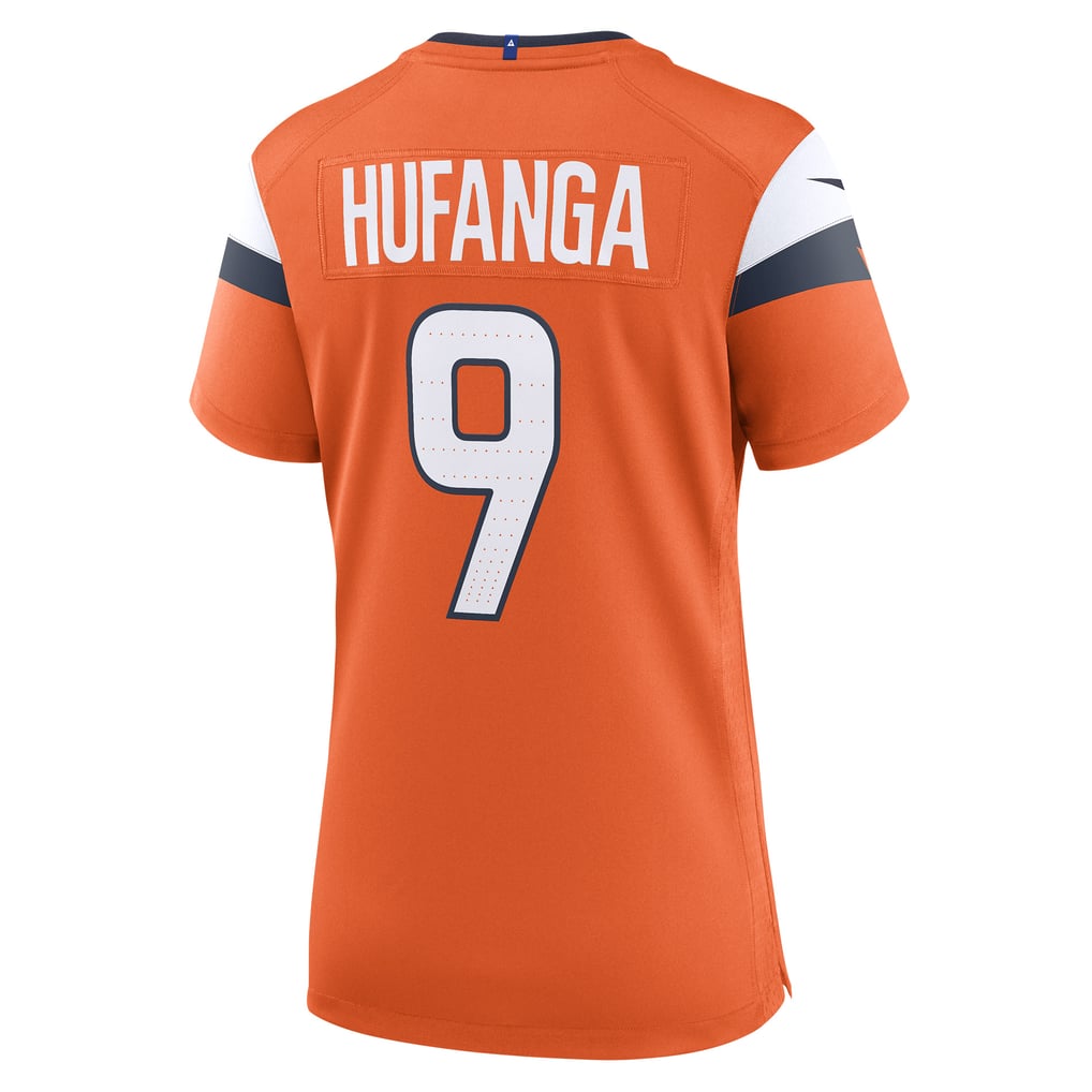 Women's Denver Broncos Talanoa Hufanga Nike  Orange Team Game Jersey - Image 4