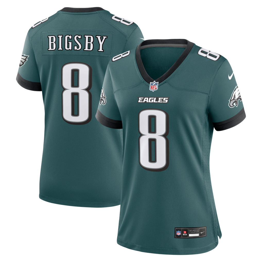 Women's Philadelphia Eagles Tank Bigsby Nike  Midnight Green Team Game Jersey - Image 2