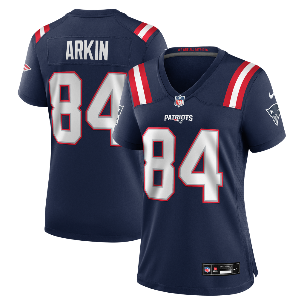 Women's New England Patriots Tanner Arkin Nike Navy Team Game Jersey - Image 2