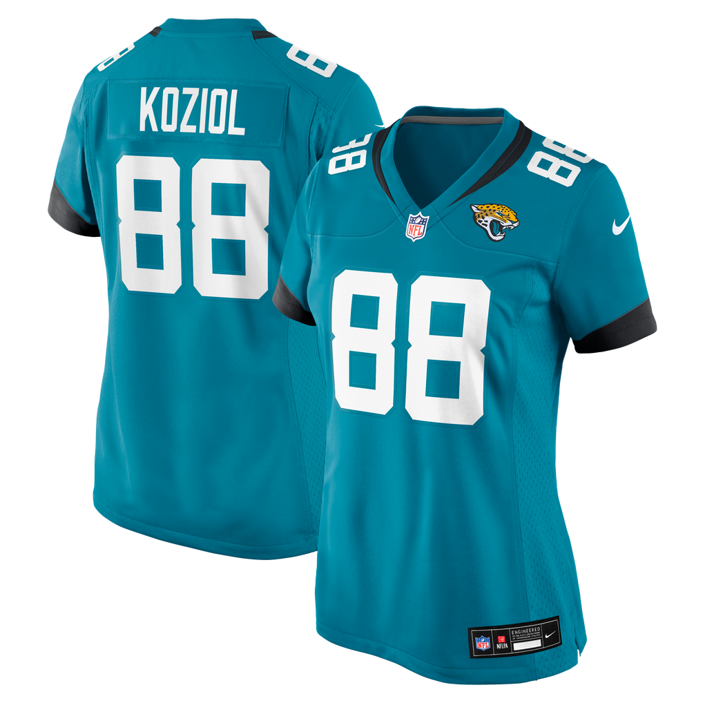 Women's Jacksonville Jaguars Tanner Koziol Nike Teal Team Game Jersey - Image 2