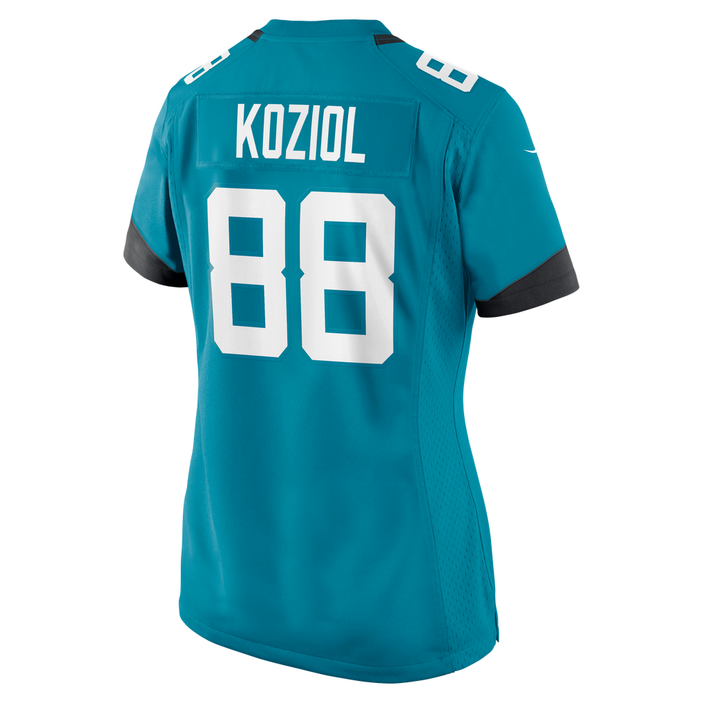 Women's Jacksonville Jaguars Tanner Koziol Nike Teal Team Game Jersey - Image 8