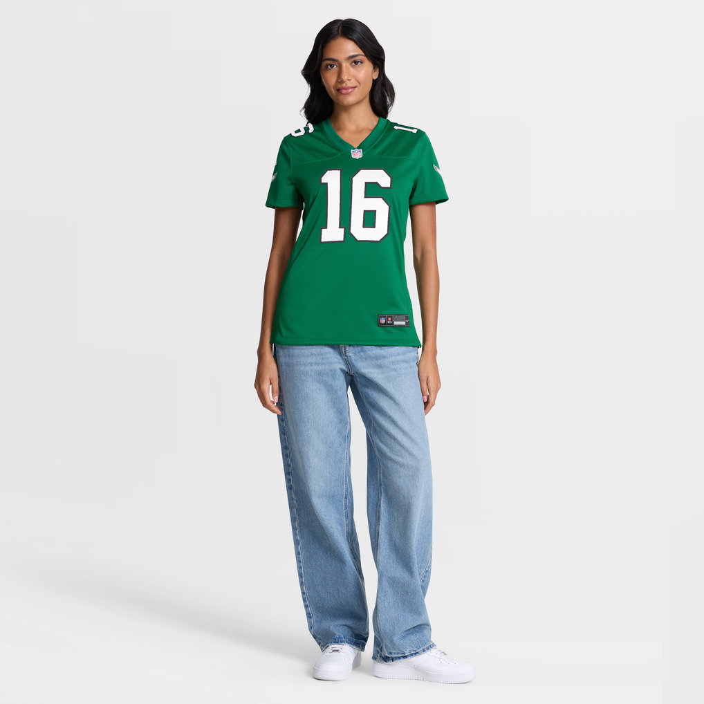 Women's Philadelphia Eagles Tanner McKee Nike Kelly Green Alternate Game Jersey - Image 5