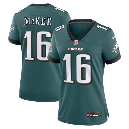 Women's Philadelphia Eagles Tanner McKee Nike  Midnight Green Team Game Jersey - Image 1