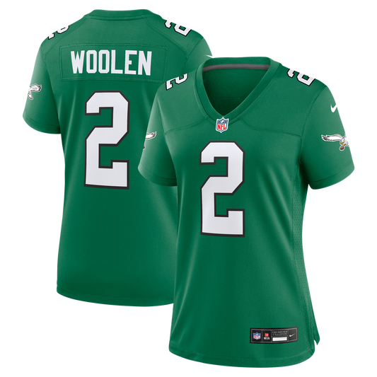 Women's Philadelphia Eagles Tariq Woolen Nike  Kelly Green Alternate Game Jersey - Image 1