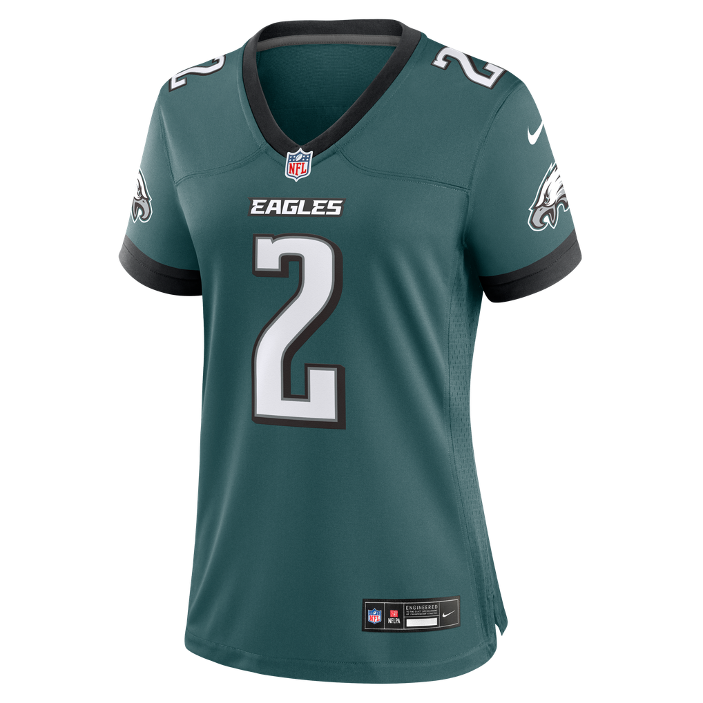 Women's Philadelphia Eagles Tariq Woolen Nike Midnight Green Team Game Jersey - Image 3