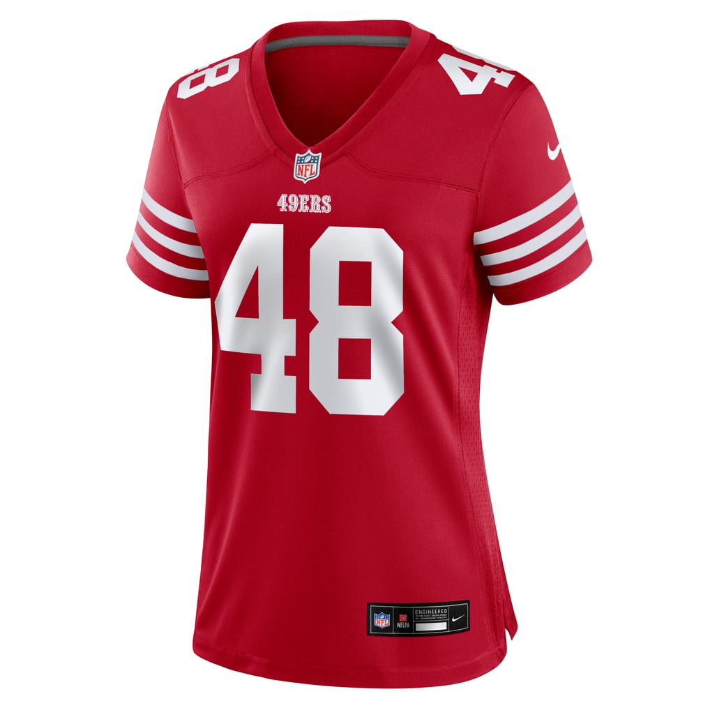 Women's San Francisco 49ers Tatum Bethune Nike  Scarlet Team Game Jersey - Image 3