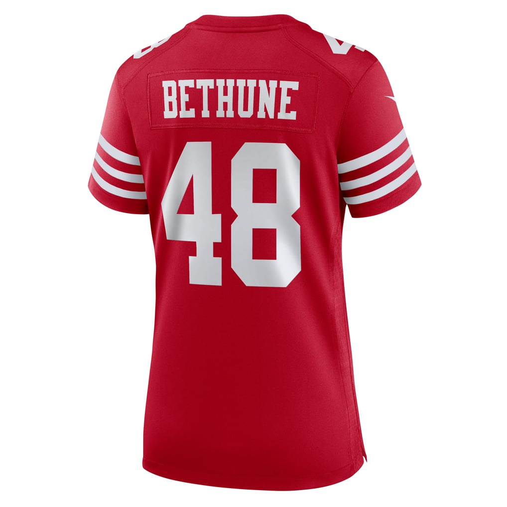 Women's San Francisco 49ers Tatum Bethune Nike  Scarlet Team Game Jersey - Image 4