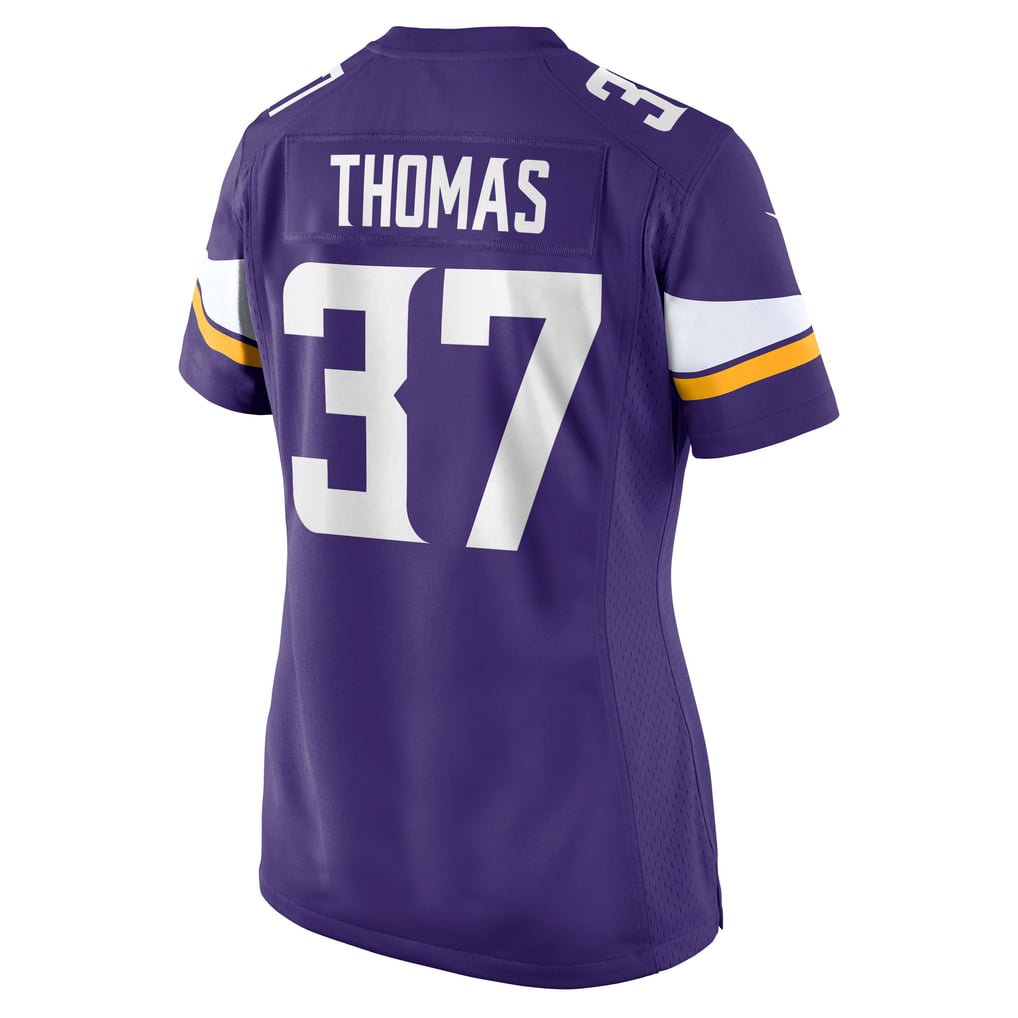 Women's Minnesota Vikings Tavierre Thomas Nike  Purple Team Game Jersey - Image 4
