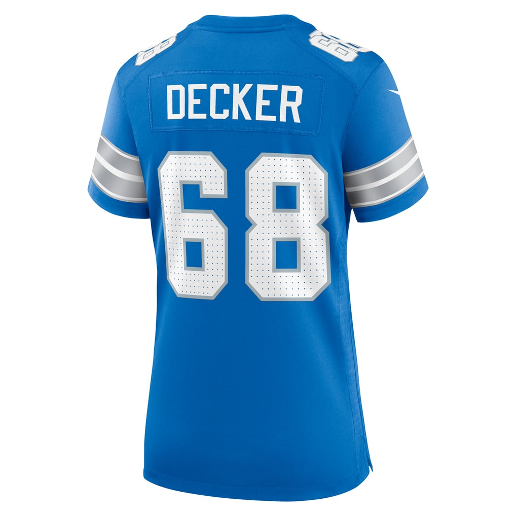 Women's Detroit Lions Taylor Decker Nike  Blue Team Game Jersey - Image 4