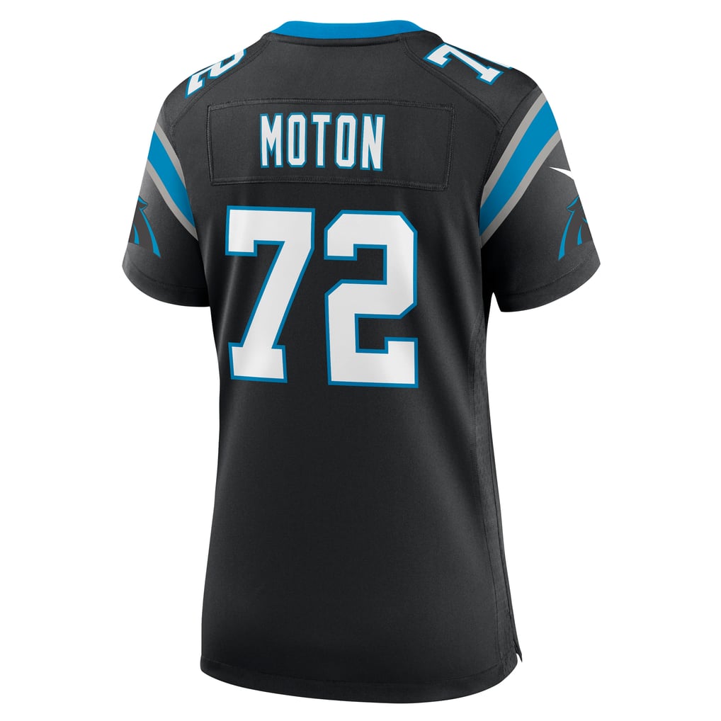 Women's Carolina Panthers Taylor Moton Nike Black Team Game Jersey - Image 4