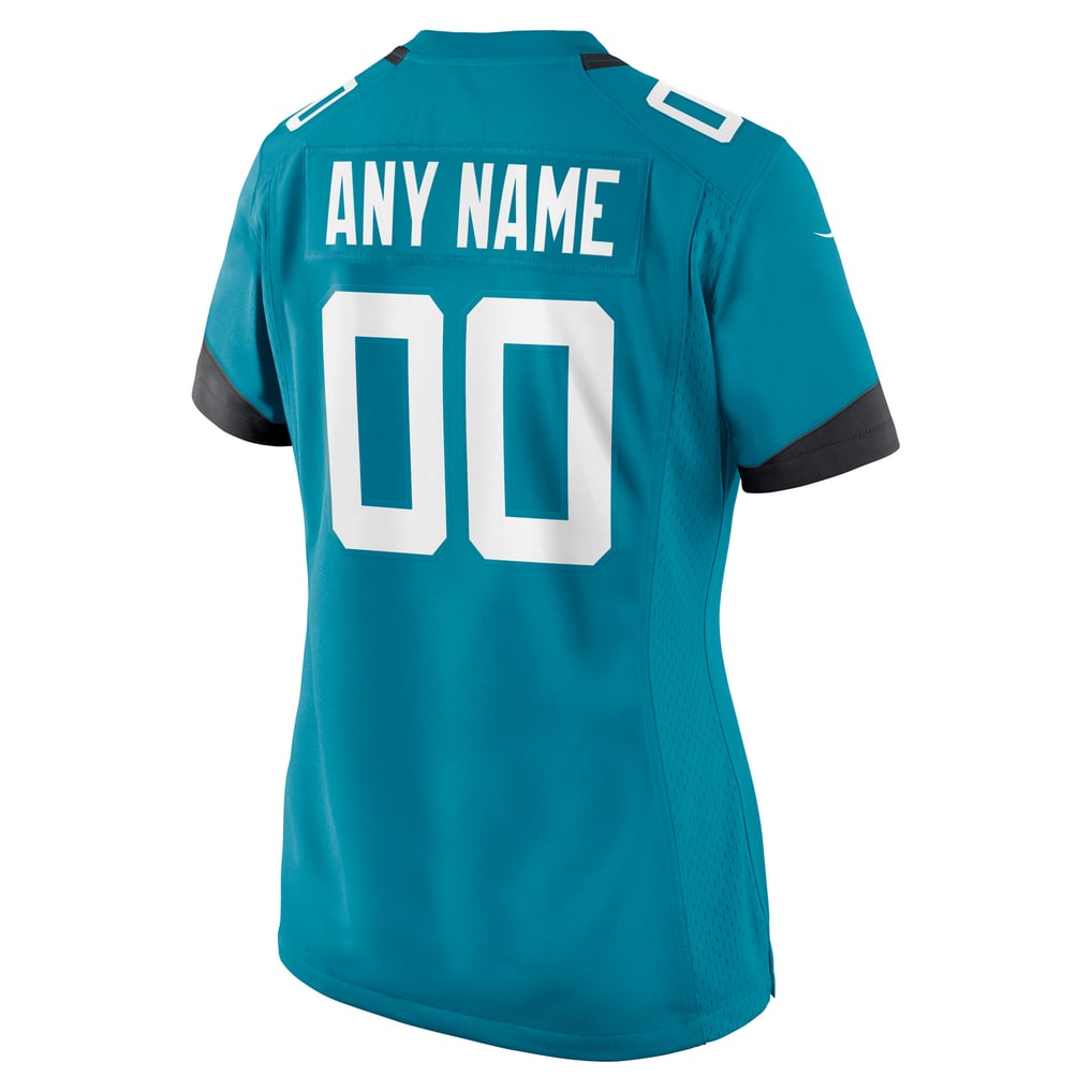 Women's Nike Teal Jacksonville Jaguars Custom Team Jersey - Image 4