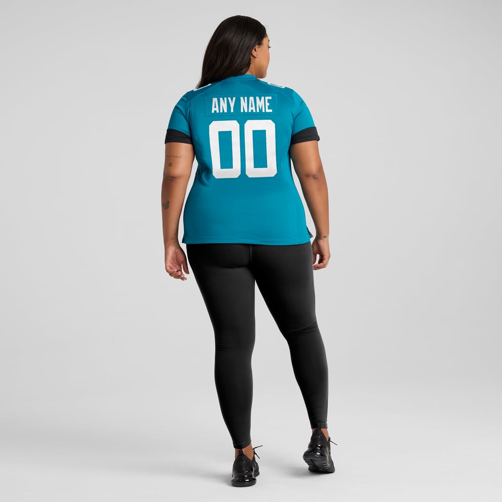 Women's Nike Teal Jacksonville Jaguars Custom Team Jersey - Image 8