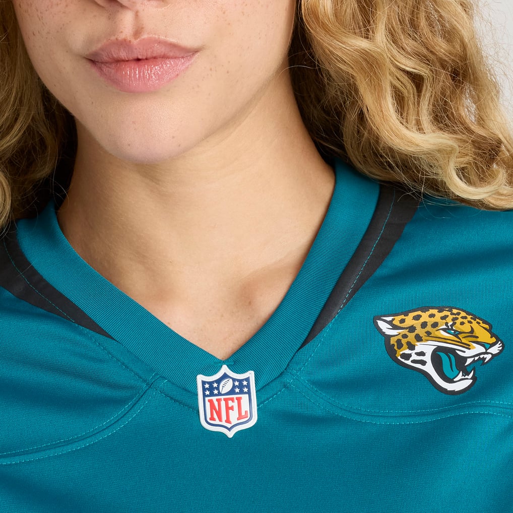 Women's Nike Teal Jacksonville Jaguars Custom Team Jersey - Image 9