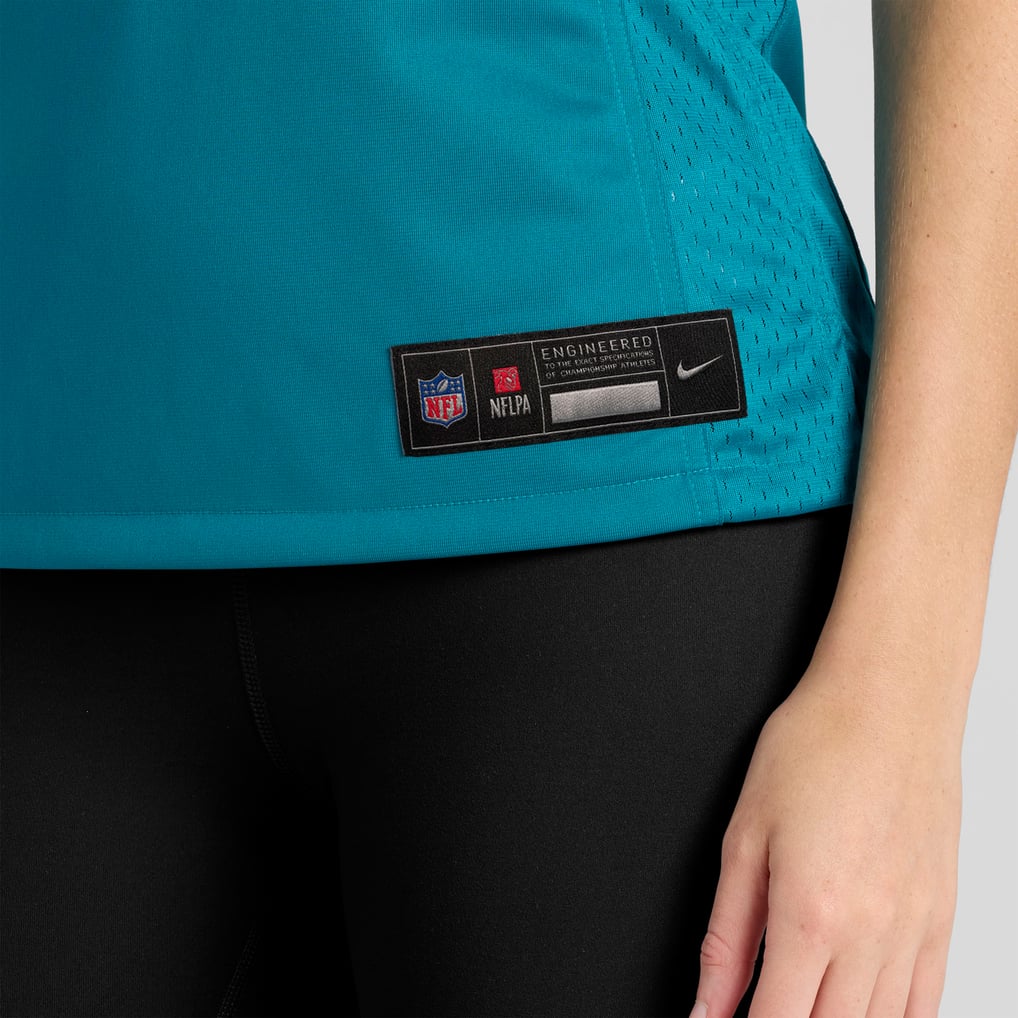 Women's Nike Teal Jacksonville Jaguars Custom Team Jersey - Image 10