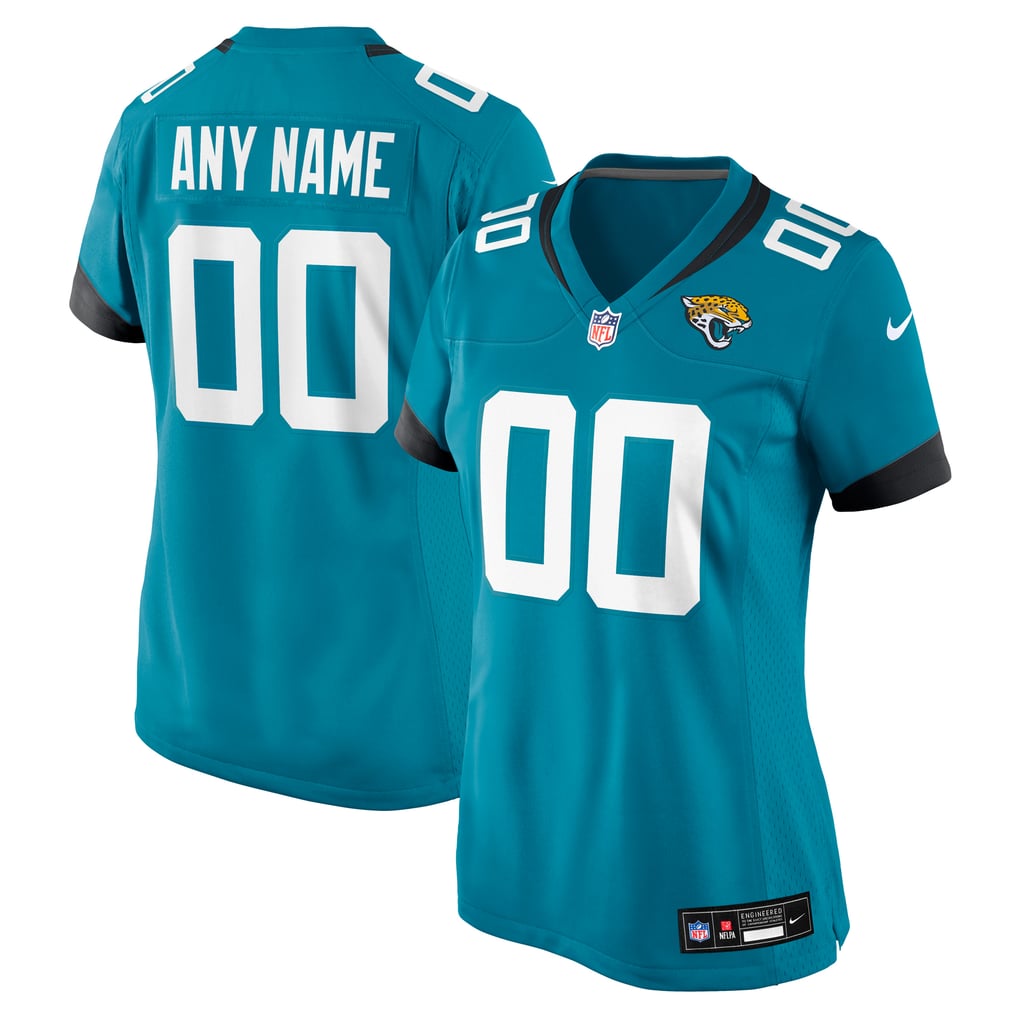 Women's Nike Teal Jacksonville Jaguars Custom Team Jersey - Image 1