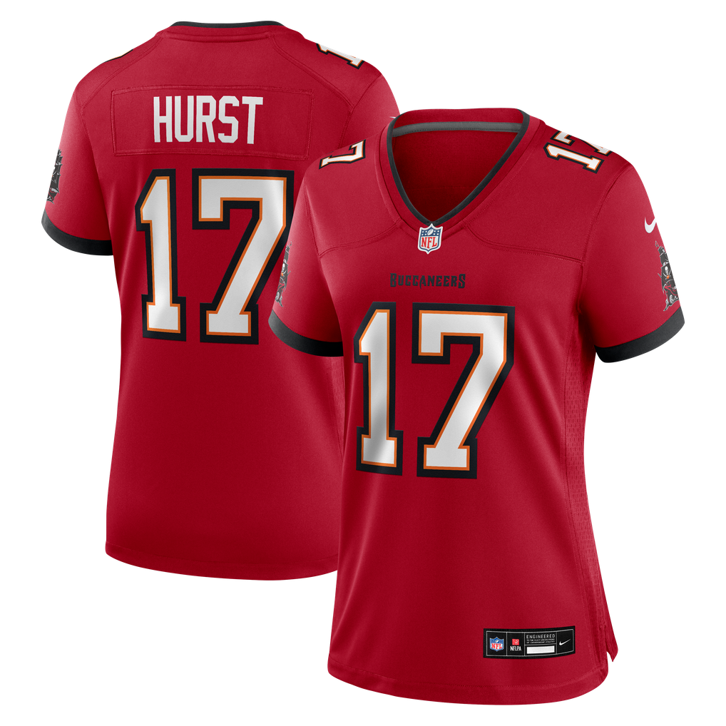Women's Tampa Bay Buccaneers Ted Hurst Nike Red Team Game Jersey - Image 2