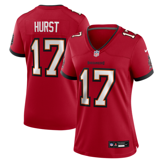 Women's Tampa Bay Buccaneers Ted Hurst Nike Red Team Game Jersey - Image 1