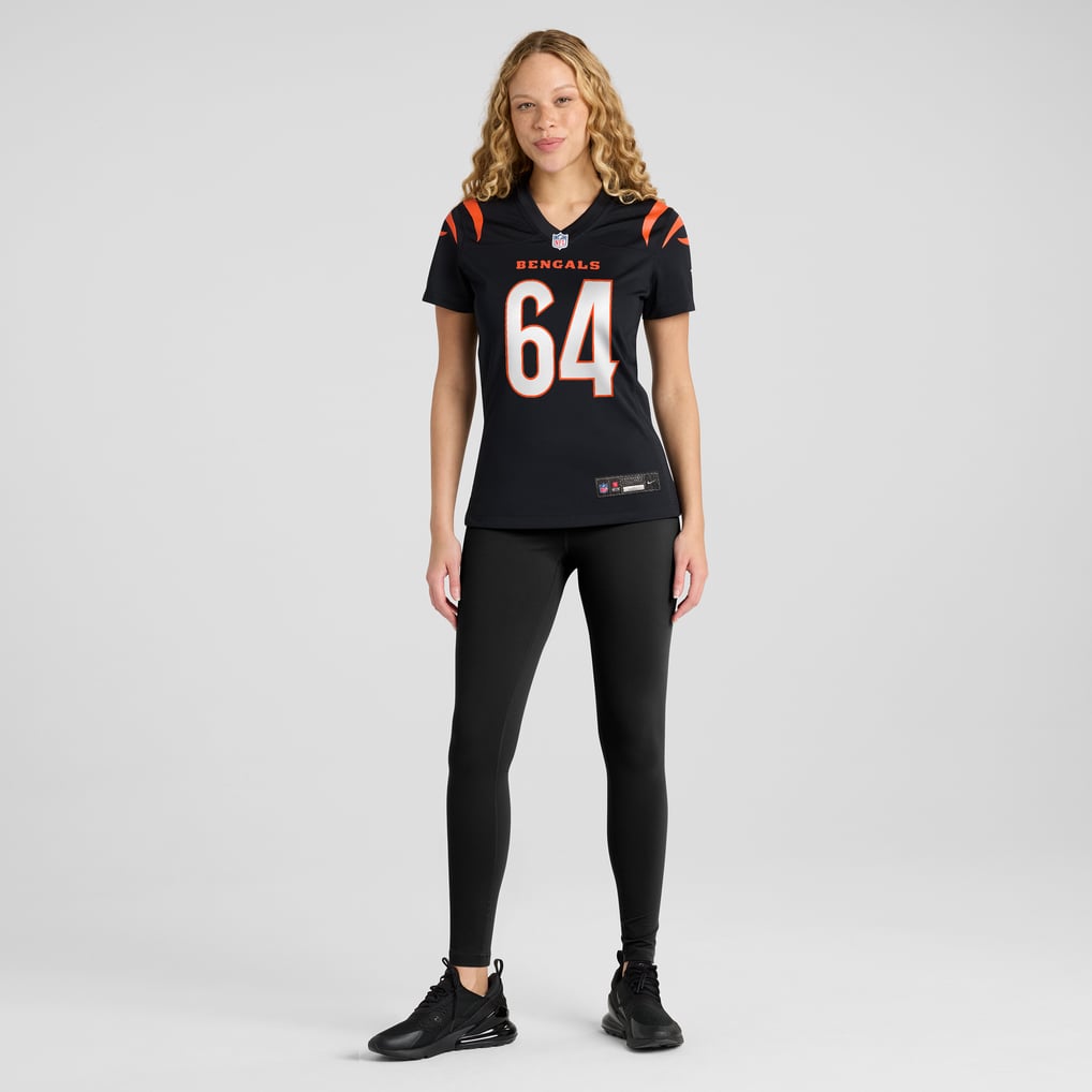 Women's Cincinnati Bengals Ted Karras Nike Black Game Player Jersey - Image 5