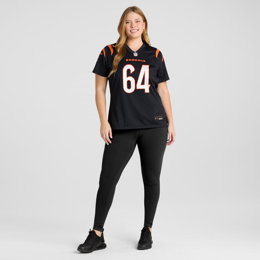 Women's Cincinnati Bengals Ted Karras Nike Black Game Player Jersey - Image 7
