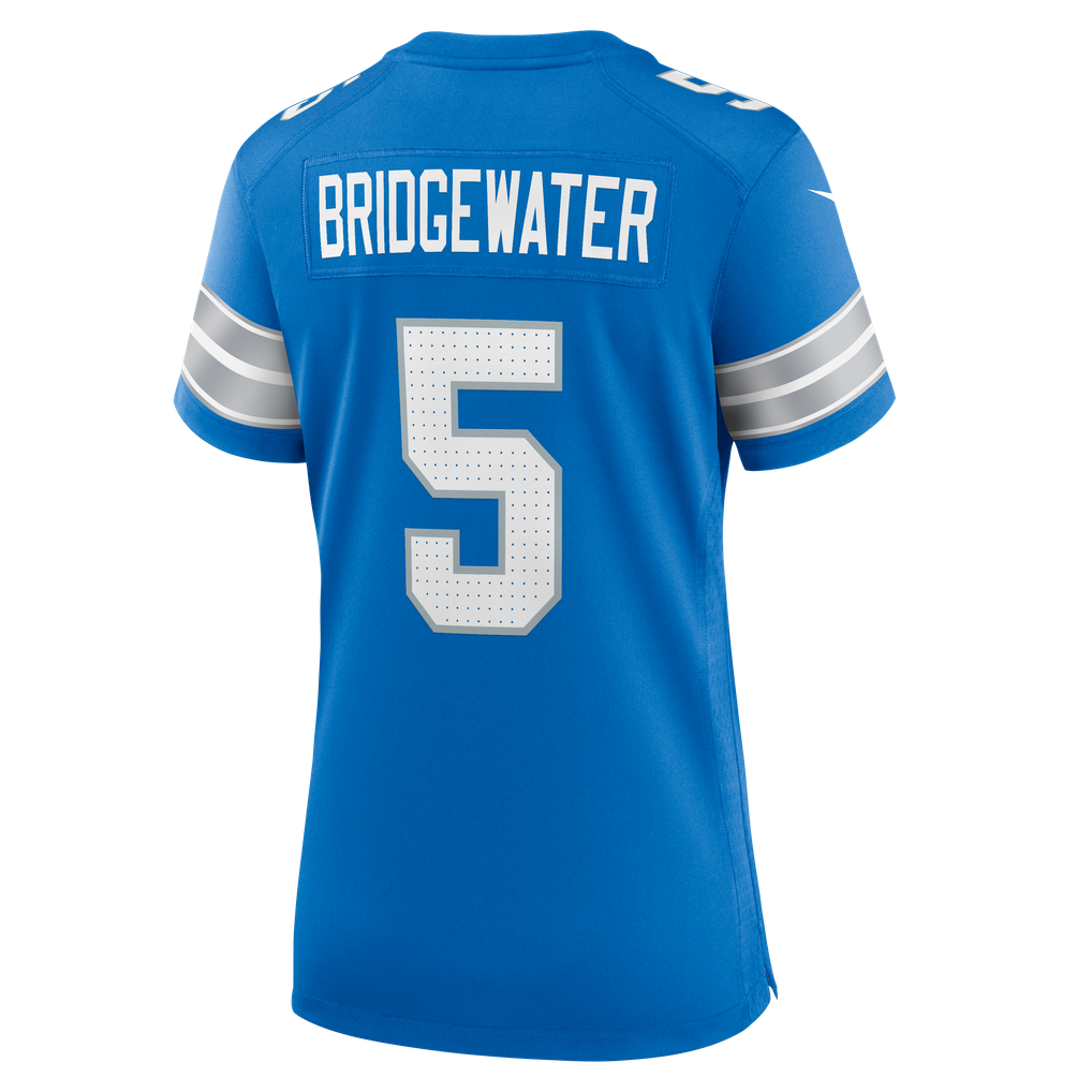 Women's Detroit Lions Teddy Bridgewater Nike  Blue Team Game Jersey - Image 4