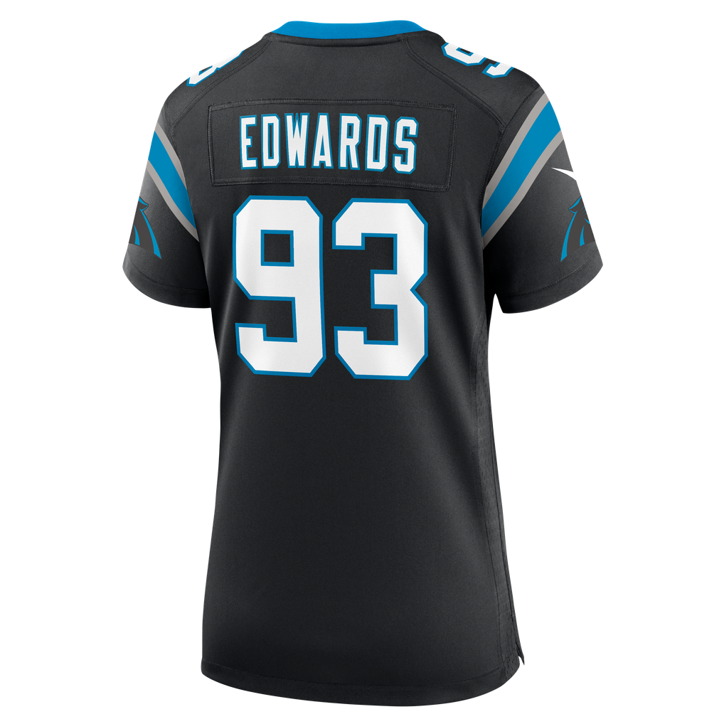 Women's Carolina Panthers TeRah Edwards Nike Black Team Game Jersey - Image 8