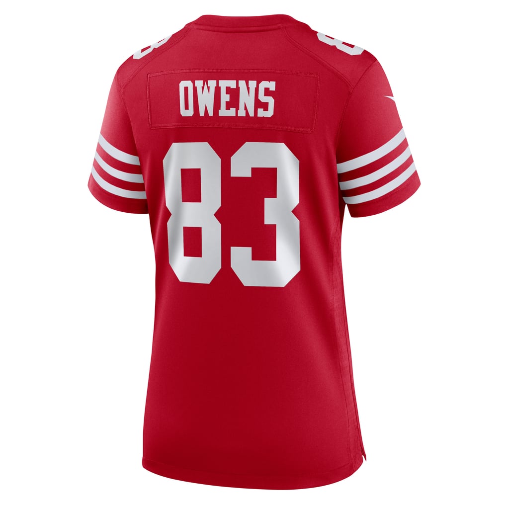 Women's San Francisco 49ers Terique Owens Nike  Scarlet Team Game Jersey - Image 4