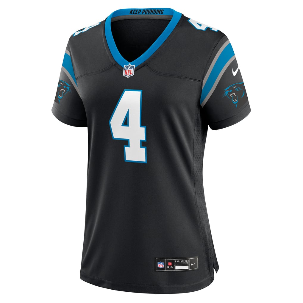 Women's Carolina Panthers Tetairoa McMillan Nike Black Team Game Jersey - Image 3
