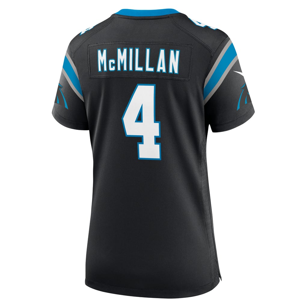 Women's Carolina Panthers Tetairoa McMillan Nike Black Team Game Jersey - Image 4