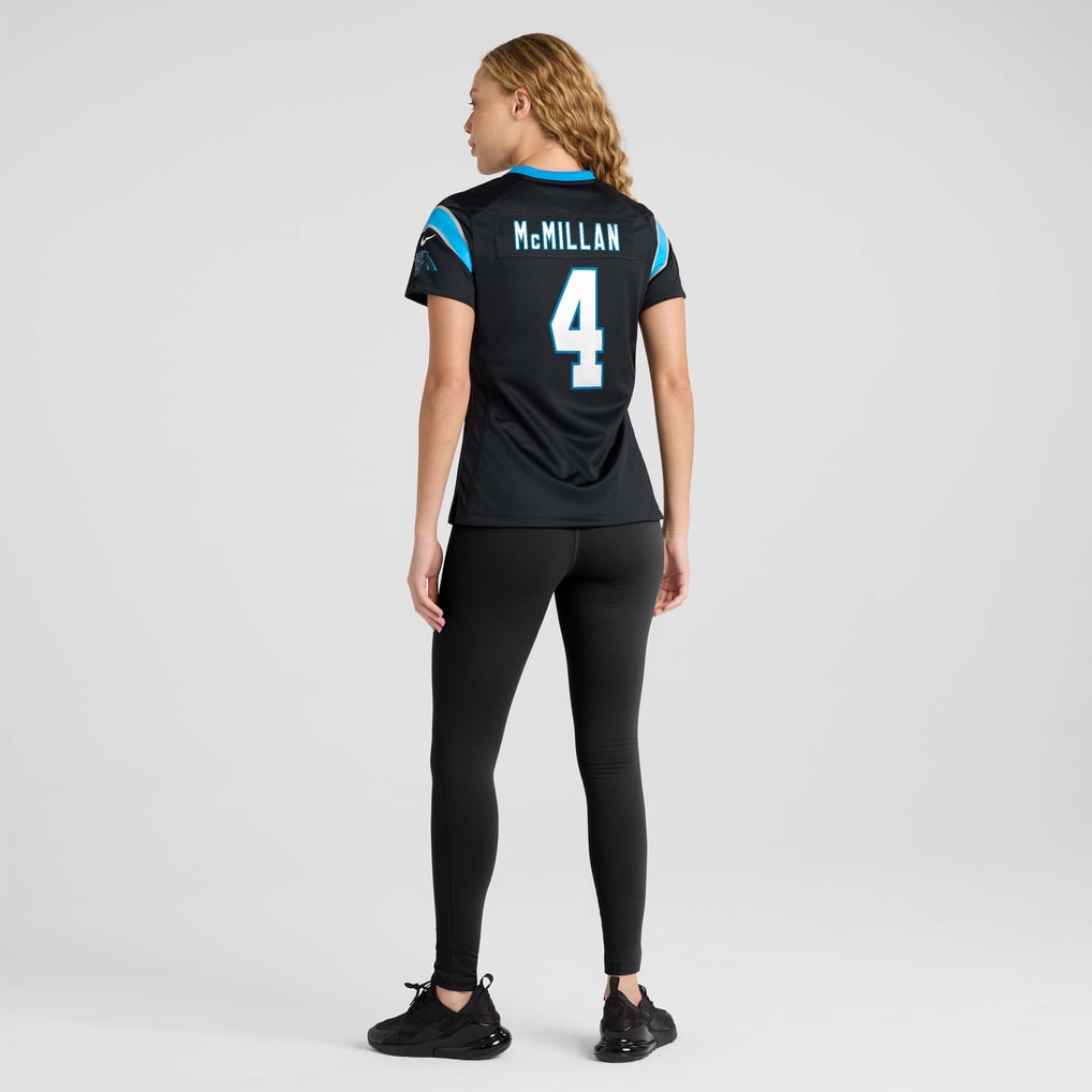 Women's Carolina Panthers Tetairoa McMillan Nike Black Team Game Jersey - Image 6
